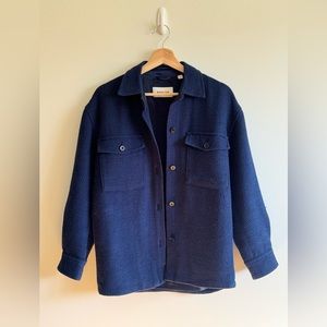 Babaton Joan oversized shirt jacket blue size 1